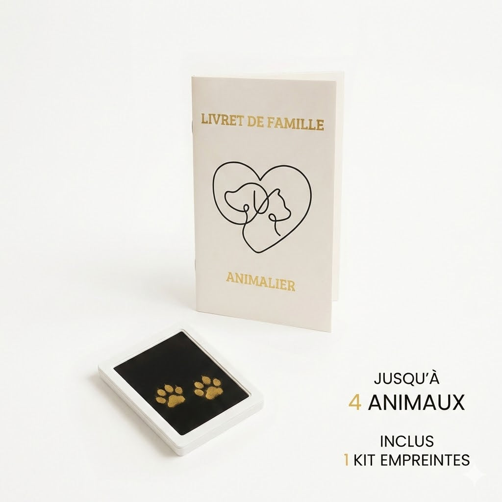 Livret de famille animalier - 4 animaux